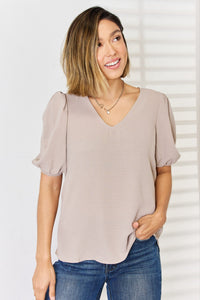 Thumbnail for Simply Modern Puff Sleeve Top