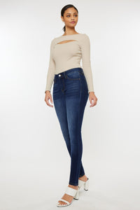 Thumbnail for Kancan Mid Rise Gradient Skinny Jeans