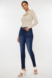 Thumbnail for Kancan Mid Rise Gradient Skinny Jeans