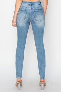 Thumbnail for Risen Full Size High Rise Knee Distressed Skinny Jeans