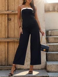 Thumbnail for Tube Sleeveless Wide Leg Jumpsuit