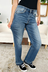 Thumbnail for Judy Blue Full Size Mid Rise Release Hem Jeans