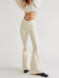 Thumbnail for Asymmetric Waist Flare Jeans