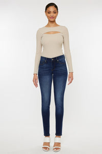 Thumbnail for Kancan Mid Rise Gradient Skinny Jeans