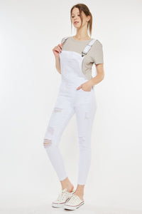 Thumbnail for Kancan Distressed Skinny Denim Overalls