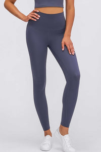 Thumbnail for Feel Like Skin Elastic Waistband Yoga Leggings