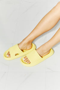 Thumbnail for MMShoes Arms Around Me Open Toe Slide in Yellow