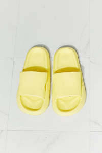 Thumbnail for MMShoes Arms Around Me Open Toe Slide in Yellow