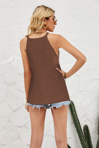 Thumbnail for Grecian Neck Knit Tank