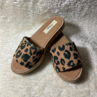 Thumbnail for JoJo Leopard Slide Wedges