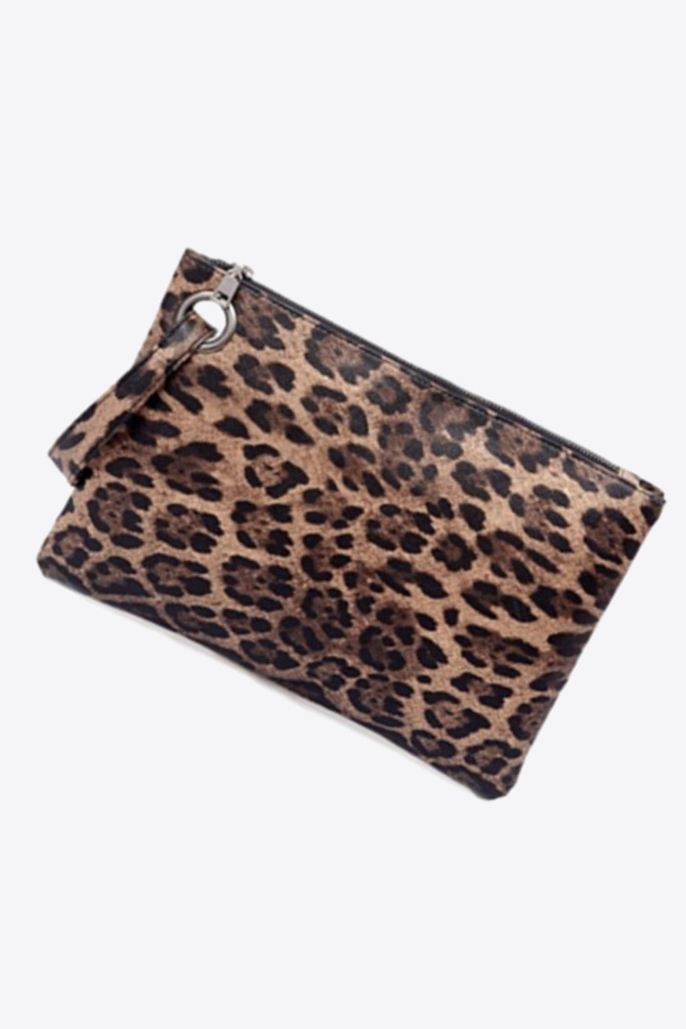 Leopard Leather Clutch