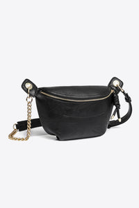 Thumbnail for Leather Chain Strap Crossbody Bag