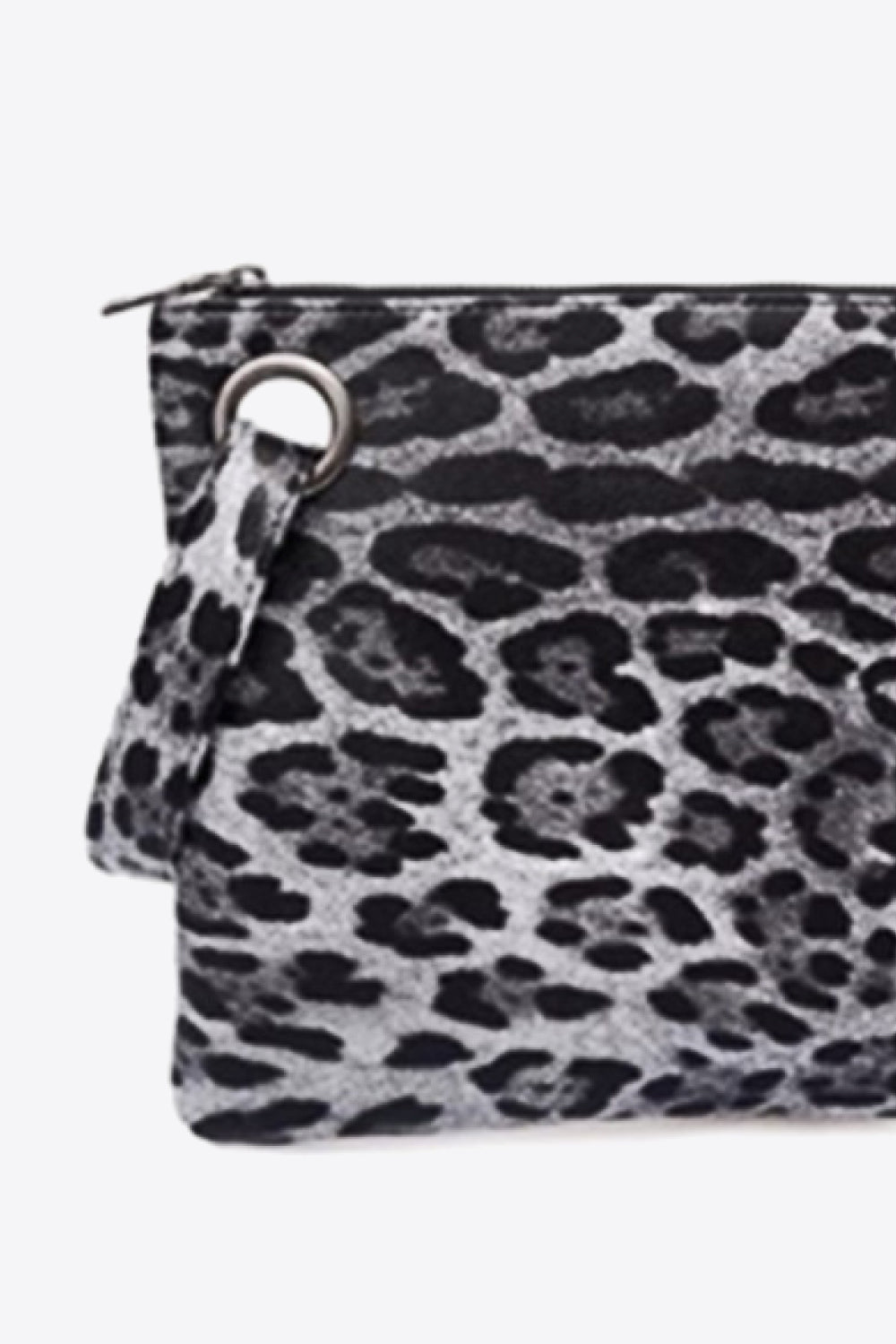 Leopard Leather Clutch