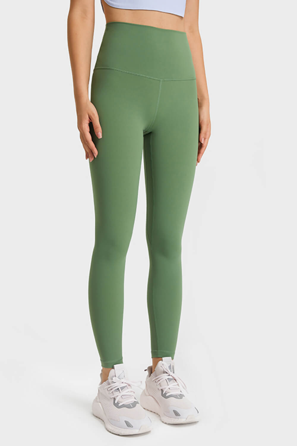 Feel Like Skin Elastic Waistband Yoga Leggings