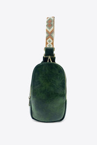 Thumbnail for Adjustable Strap PU Leather Sling Bag