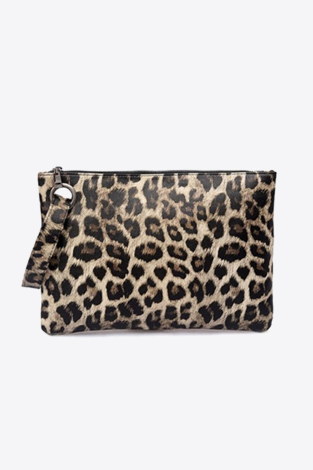 Leopard Leather Clutch